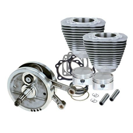 96" Sidewinder® Big Bore Stroker Kit for 1984-'99 HD® Big Twins - Natural Aluminum Finish