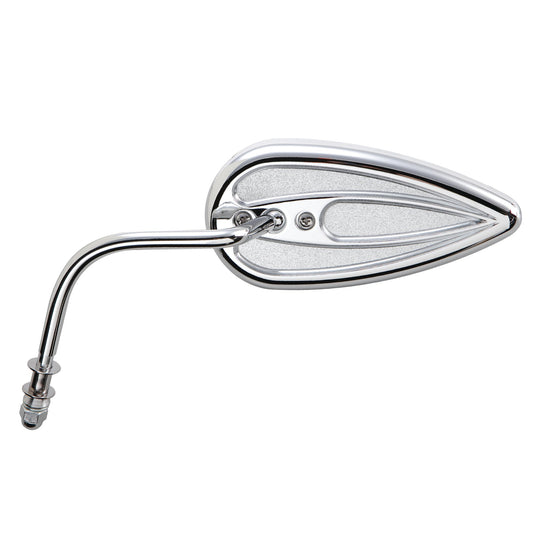 TEARDROP MIRRORS, CHROME
