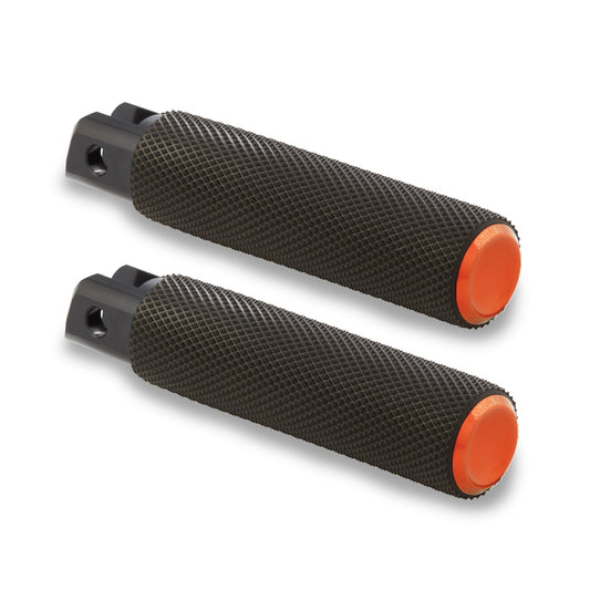 KNURLED FOOTPEGS, ORANGE