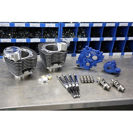 100" Power Package for HD® Twin Cam 88® Models with 585 Easy Start® Chain Drive Cams - Wrinkle Black