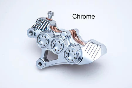 B-62 6-PISTON MONOBLOCK BRAKE CALIPERS, FOR 13" ROTOR -CHROME
