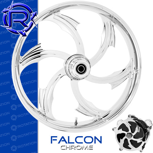 Rotation Falcon Chrome Touring Wheel / Rear