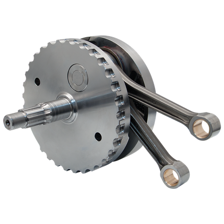 S&S® 4-5/8" Stroke Flywheel Assembly W/O Sprocket Shaft Bearing Race For 2000-'06 Internally balanced HD® Big Twins