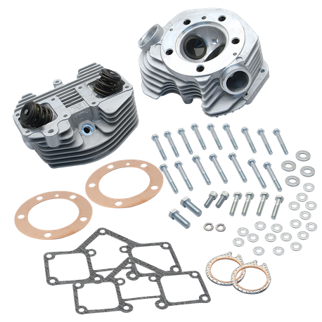 S&S® Super Stock® Stock Bore Band Style Single Plug Cylinder Head Kit for 1979-'84 Big Twins - Natural Aluminum FInish