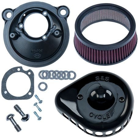 Stealth Air Cleaner Kit with Gloss Black Mini Teardrop Cover for 2007-Up HD® XL Sportster® Models with Stock EFI