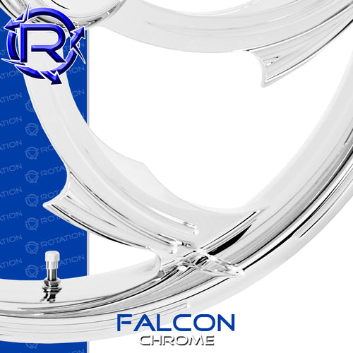 Rotation Falcon Chrome Touring Wheel / Rear