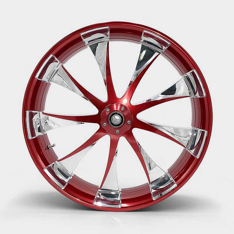 LINCOLN AZTEC RED PHANTOM CUT WHEELS