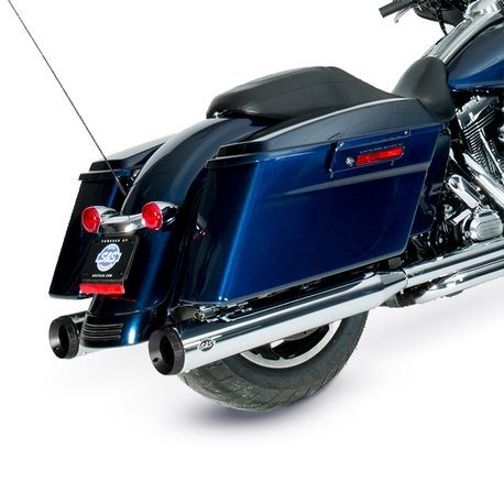 GRAND NATIONAL® SLIP-ONS for 1995–2016 HARLEY-DAVIDSON® TOURING MODELS and 2009–2021 TRIKE MODELS–Chrome