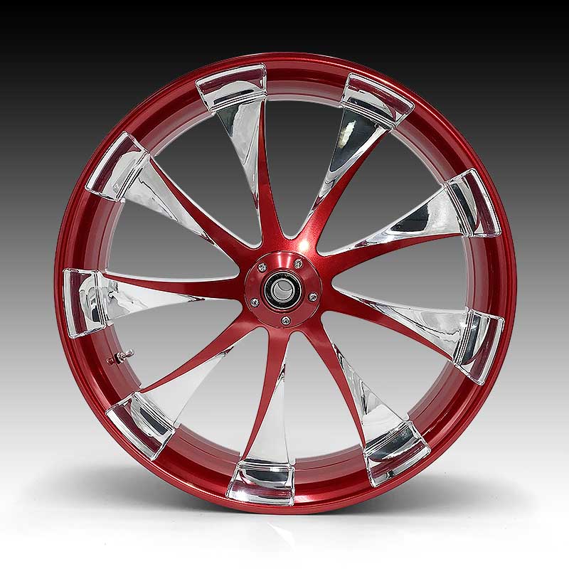 LINCOLN AZTEC RED PHANTOM CUT WHEELS