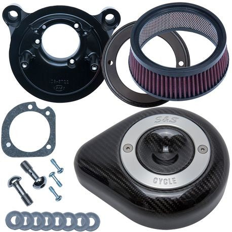 Stealth Air Cleaner Kit with Carbon Fiber Cover for 2008-2017 HD® Touring Models and 2016-2017 Softail®Models