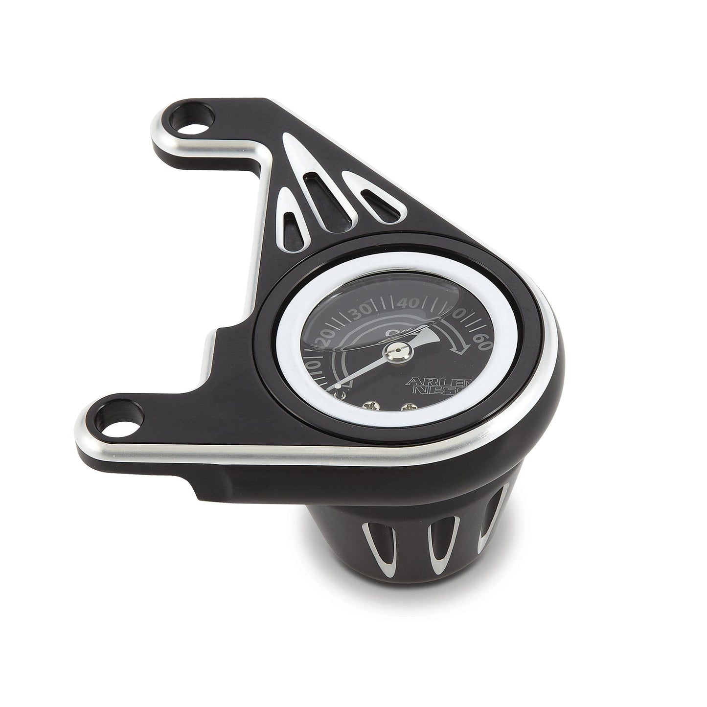 DEEP CUT® OIL PRESSURE GAUGE, BLACK