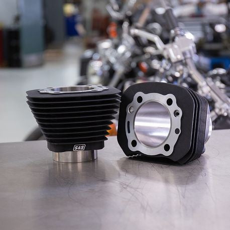 1250cc 3 9/16" Bore Cylinder Set for 1986-'21 HD® Sportster® Models - Wrinkle Black