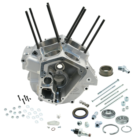 Super Stock® Alternator Style Crankcase for 1984-'91 Big Twins with 3-5/8" Bore - Natural