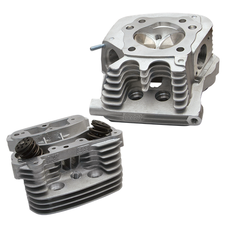 S&S® Super Stock® Cylinder Head Kit For 3-1/2" and 3-5/8" Bore 1991-'03 HD® Sportster Models - Natural Aluminum Finish