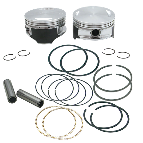 S&S 106" Forged Stroker Pistons for 1999-'16 HD® Big Twins - +.010"