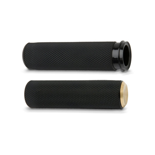 KNURLED GRIPS, BRASS