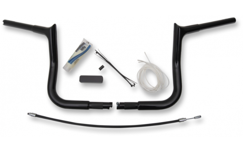 1¼" Pointed Handlebar Kit- 10" Black- 08-13 Street Glide/Electra Glide Models