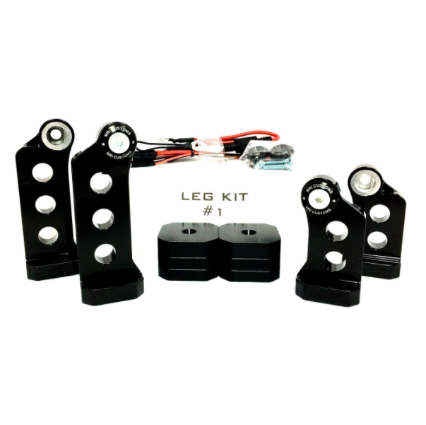 ELECTRIC CENTER STAND – LEG KIT #1: 06E – 21″ AND UNDER – FRONT AND REAR
