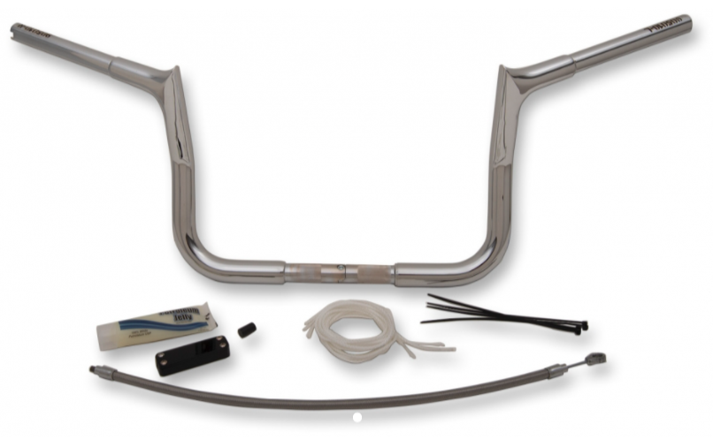 1¼" Pointed Handlebar Kit- 10" Chrome- 08-13 Street Glide/Electra Glide Models