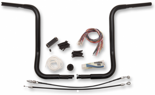 1¼" Round Handlebar Kit- 16" Black- 14-20 Street Glide/Electra Glide Models