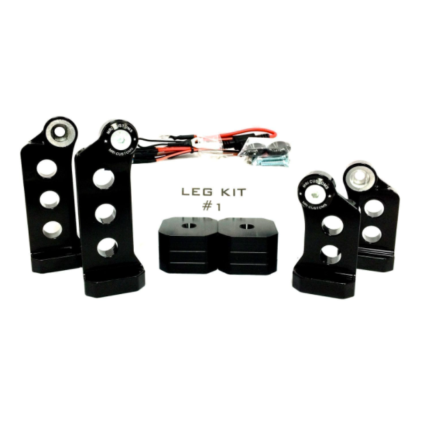 Electric Center Stand – Leg Kit #1: 09/16 – 26″ – Front and Rear