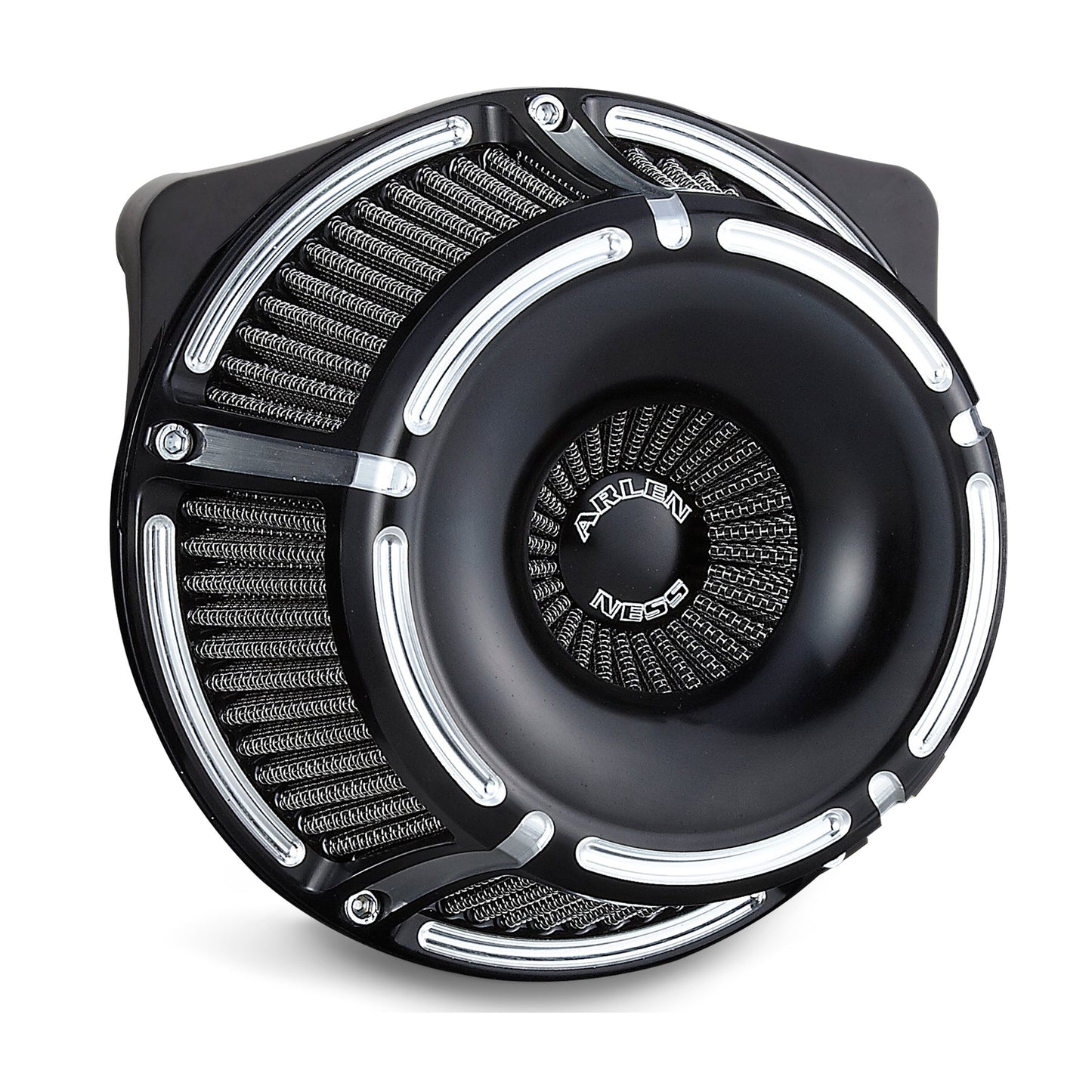 SLOT TRACK INVERTED SERIES AIR CLEANER, BLACK