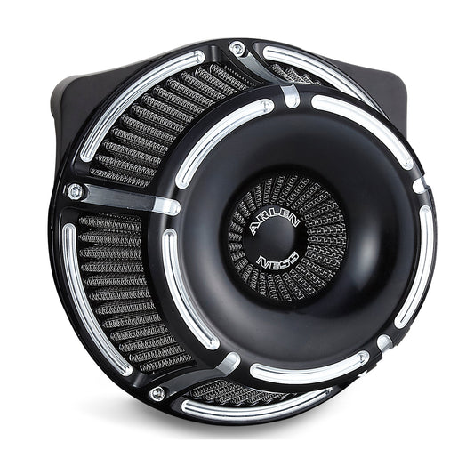 SLOT TRACK INVERTED SERIES AIR CLEANER, BLACK