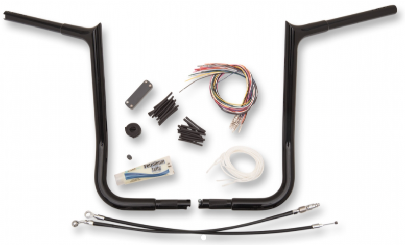 1¼" Pointed Handlebar Kit- 16" Black- 08-13 Street Glide/Electra Glide Models
