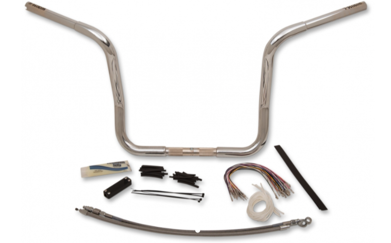 1¼" Round Handlebar Kit- 14" Chrome- 08-13 Street Glide/Electra Glide Models