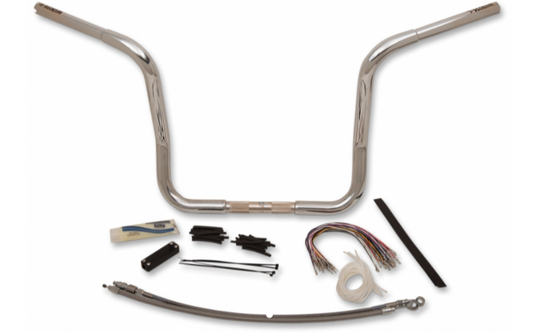 1¼" Round Handlebar Kit- 14" Chrome- 08-13 Street Glide/Electra Glide Models