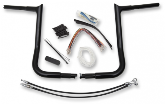1¼" Pointed Handlebar Kit- 14" Black- 08-13 Street Glide/Electra Glide Models