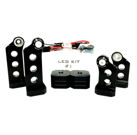 ELECTRIC CENTER STAND – LEG KIT #1: 07/08 – 21″ AND UNDER – FRONT AND REAR