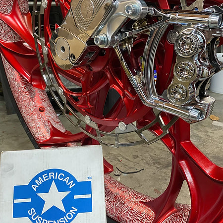 Stoppie King™ Monoblock Radial Caliper Left Side for 18" Rotor -RAW
