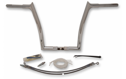Handlebar Install Kit- 14" Chrome- 15-20 Road Glide Models
