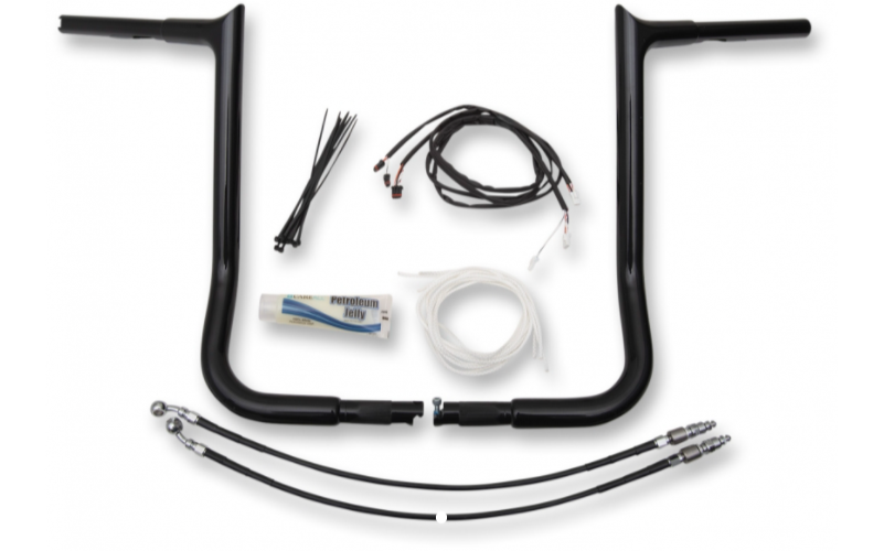 1¼" Pointed Handlebar Kit- 16" Black- 14-20 Street Glide/Electra Glide Models