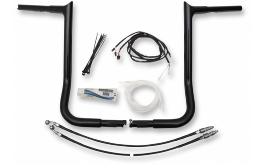 1¼" Pointed Handlebar Kit- 16" Black- 14-20 Street Glide/Electra Glide Models