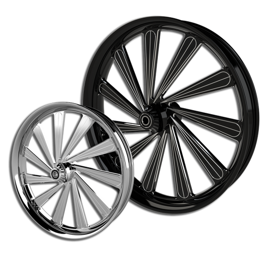 DERAILED FRONT WHEEL