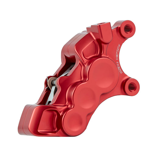 6-PISTON DIFFERENTIAL BORE BRAKE CALIPERS, 11.8" RED