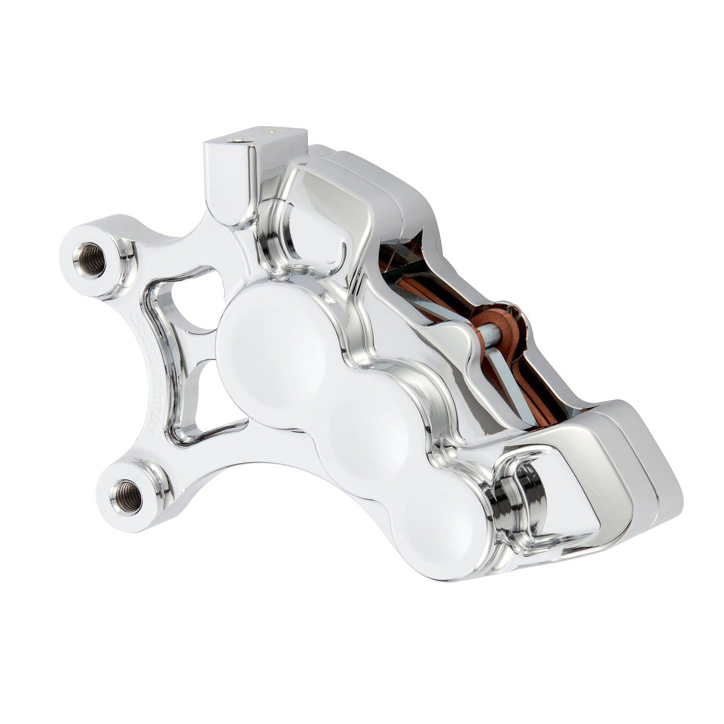 6-PISTON DIFFERENTIAL BORE BRAKE CALIPERS, 14" CHROME