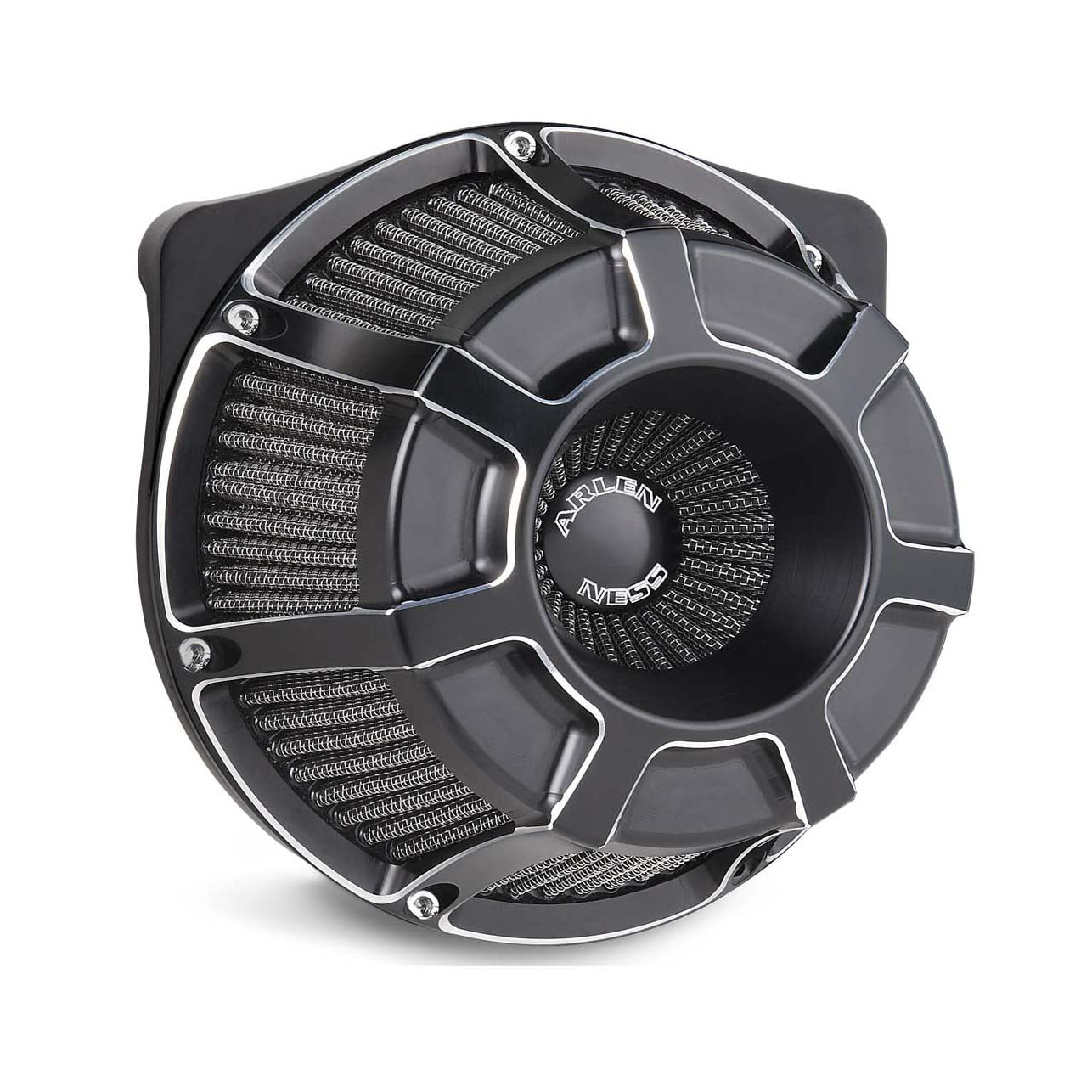 BEVELED® INVERTED SERIES AIR CLEANER, BLACK