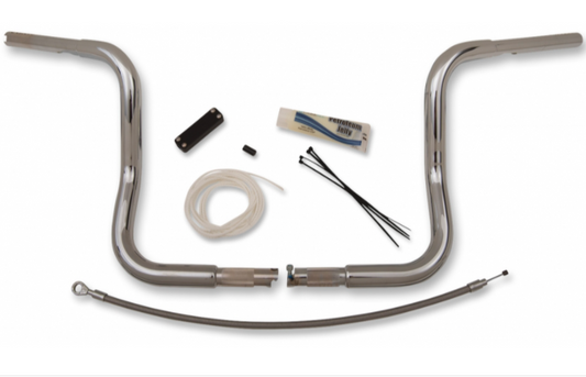 1¼" Round Handlebar Kit- 12" Chrome- 08-13 Street Glide/Electra Glide Models