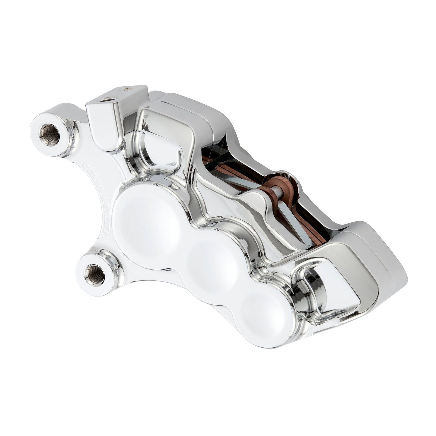 6-PISTON DIFFERENTIAL BORE BRAKE CALIPERS, 11.8" CHROME