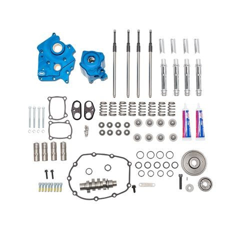 Gear Drive 550G Cam Chest Kit with Chrome Pushrod Tubes for Water Cooled 2017-up M8 Models