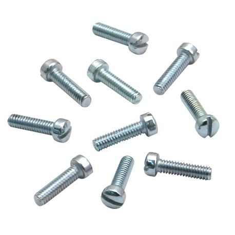 8-32 X 5/8" Zinc-Plated Steel Slotted Flathead Screw (10-pack)