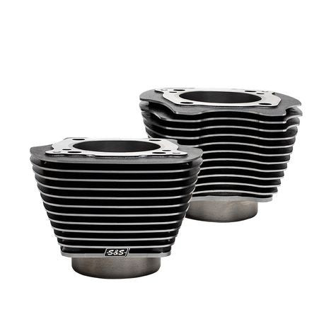 M8 Big Bore Cylinder Set, 4.250 Bore with highlight, black granite