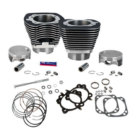 Replacement 4-1/8" Bore Cylinder and Piston Kit With Stock Bolt Pattern For 1999-2006 Big Twins
