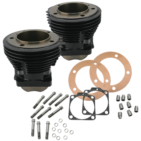 3-5/8" Bore Cylinder Set for 1966-'84 Big Twins, 88" - Gloss Black