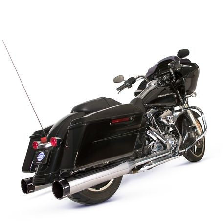 EL DORADO EXHAUST SYSTEM for 2009–2016 TOURING MODELS–Chrome with Black Tracer End Cap