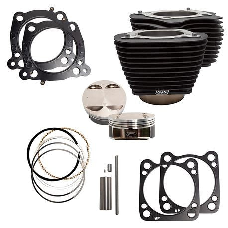 M8 Big Bore Kit, 107 to 124, Black with no Highlighting, 4.250 bore x 4.375 stroke