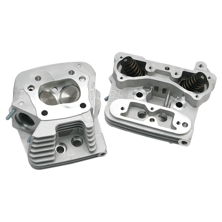 Super Stock® Cylinder Head Kit For S&S® 4" Bore V107 and V113 Engines For 1984-'99 HD® Big Twins - Natural Aluminum Finish